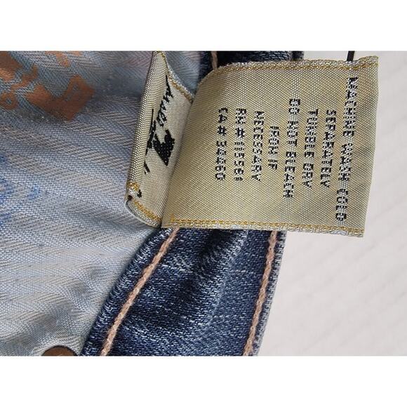 7 For All Mankind Women's Jeans Dojo Distressed Capri Size 31 Low Rise Jorts - Picture 8 of 10